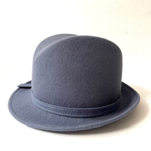 Alessandra Bacci Firenze Women’s 100% Wool Blue Fedora Hat , Made in Italy - Picture 3 of 10